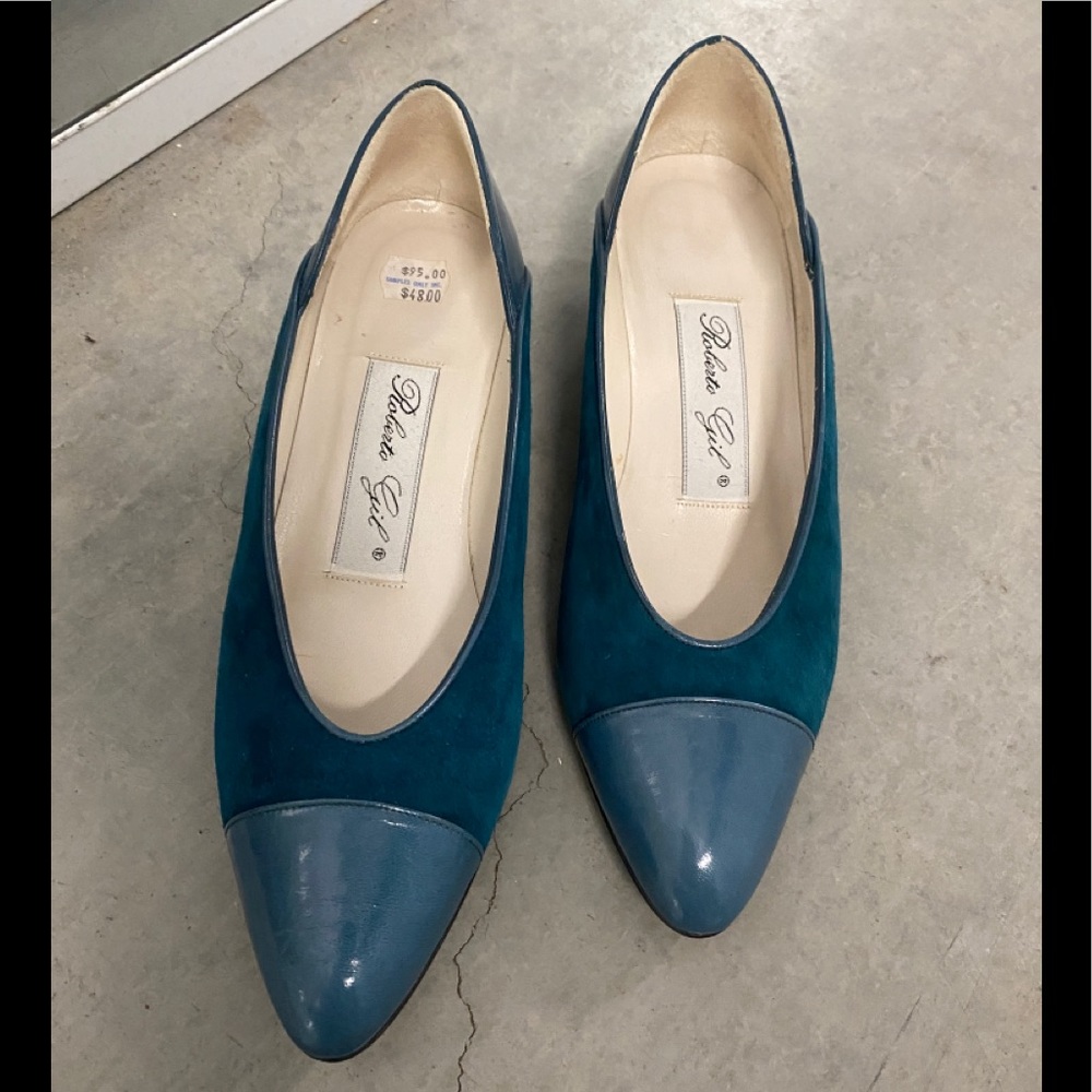 Vintage Roberto Gil Turquoise Shoes